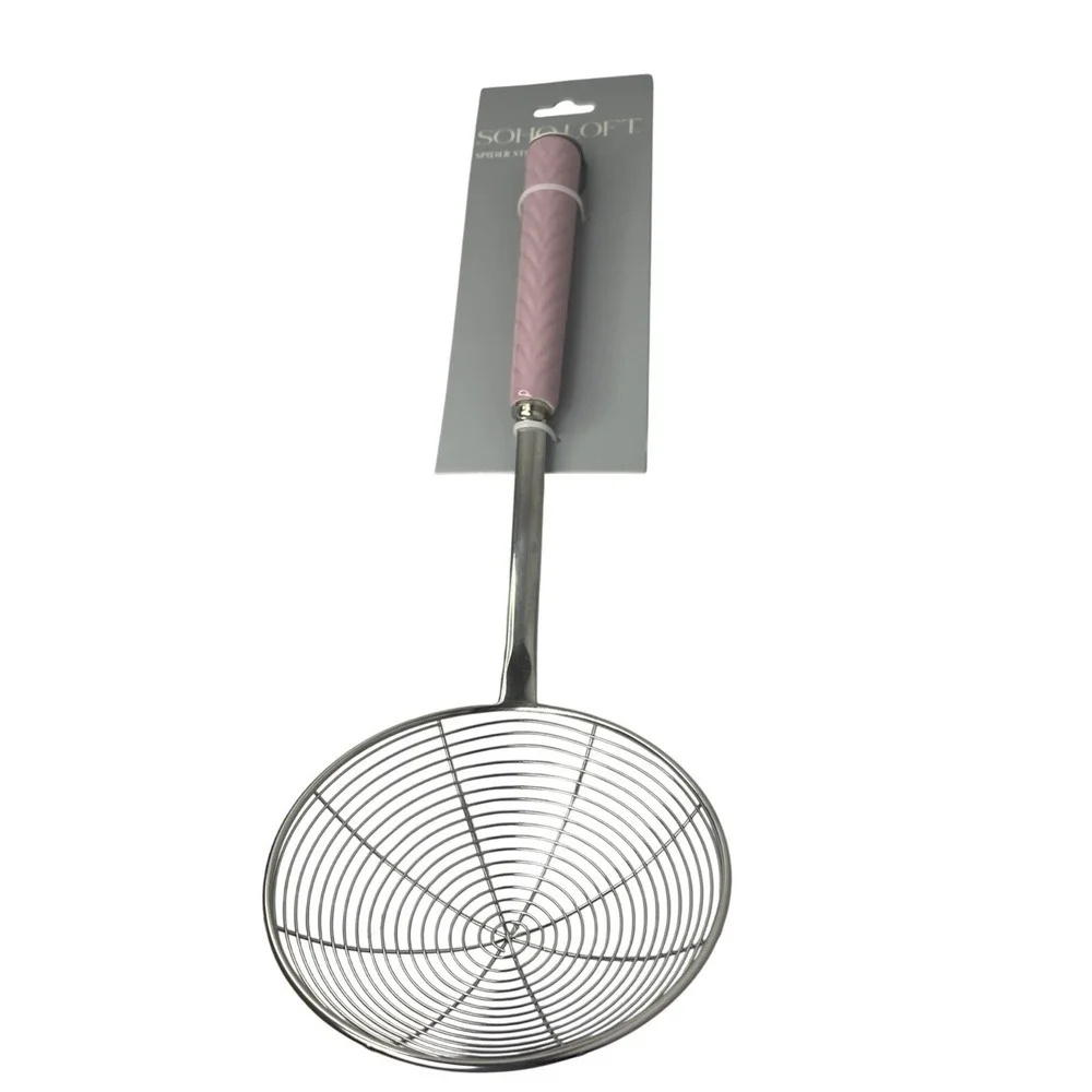 SOHO Spider Strainer,7.9-inch Extra Large Spider‎ Spoon with Wood H...